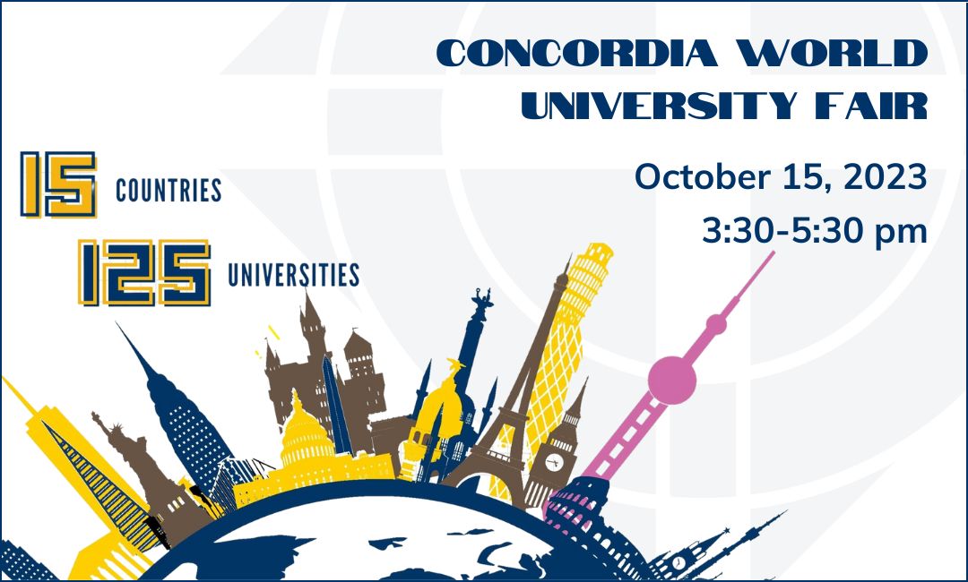 Navigate Your College Path at Concordia's World University Fair, Oct 15